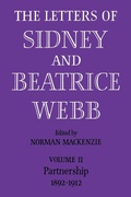Cover: The Letters of Sidney and Beatrice Webb: Volume 2, Partnership 1892-1912 - Cambridge University Press