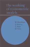 Cover: The Working of Econometric Models - Cambridge University Press