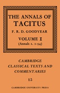 Cover: The Annals of Tacitus: Volume 1, Annals 1.1-54 - Cambridge University Press