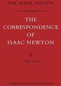 Cover: The Correspondence of Isaac Newton - Cambridge University Press