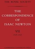 Cover: The Correspondence of Isaac Newton - Cambridge University Press
