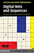 Cover: Digital Nets and Sequences - Cambridge University Press