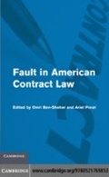 Bild: Fault in American Contract Law - Cambridge University Press