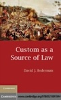 Cover: Custom as a Source of Law - Cambridge University Press