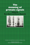 Cover: The Meaning of Primate Signals - Cambridge University Press