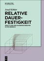 Cover: Relative Dauerfestigkeit - De Gruyter Oldenbourg