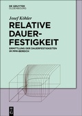 Cover: Relative Dauerfestigkeit - De Gruyter Oldenbourg