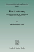 Cover: Time is not money. - Duncker & Humblot