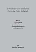 Cover: Deutsche Verfassungs - und Rechtsgeschichte Band III (Erg&auml;nzungsbund) - BoD - Books on Demand
