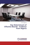 Cover: Key Determinant of Effective Boards - Evidence from Nigeria - LAP Lambert Academic Publishing