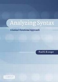 Enlarge image Cover: Analyzing Syntax - Cambridge University Press