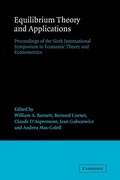 Cover: Equilibrium Theory and Applications - Cambridge University Press