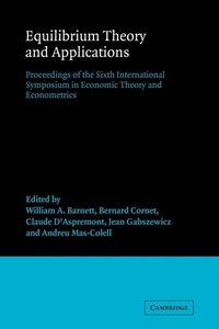Enlarge image Cover: Equilibrium Theory and Applications - Cambridge University Press