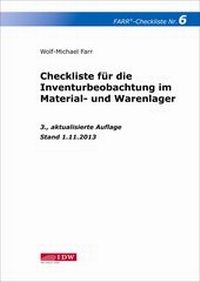 Abbildung von: Checkliste 6 für die Inventurbeobachtung im Material- und Warenlager - IDW