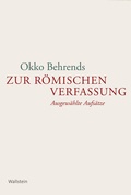 Cover: Zur r&ouml;mischen Verfassung - Wallstein