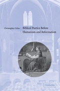 Cover: Biblical Poetics before Humanism and Reformation - Cambridge University Press