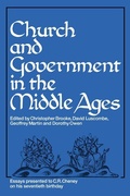 Cover: Church and Government in the Middle Ages - Cambridge University Press