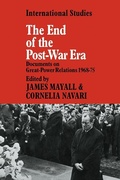 Cover: The End of the Post-War Era - Cambridge University Press