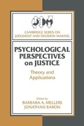 Cover: Psychological Perspectives on Justice - Cambridge University Press