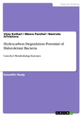 Cover: Hydrocarbon Degradation Potential of Halotolerant Bacteria - GRIN Verlag