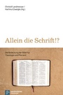 Cover: Allein die Schrift!? - Vandenhoeck & Ruprecht