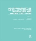 Cover: Accountability of Local Authorities in England and Wales, 1831-1935 Volume 2 (RLE Accounting) - Routledge