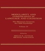 Cover: Modularity and Constraints in Language and Cognition - Psychology Press Ltd