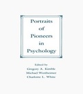 Cover: Portraits of Pioneers in Psychology - Psychology Press Ltd