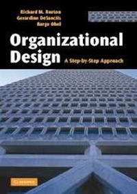 Enlarge image Cover: Organizational Design - Cambridge University Press