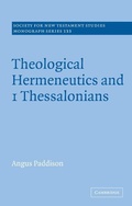 Cover: Theological Hermeneutics and 1 Thessalonians - Cambridge University Press