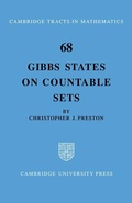 Cover: Gibbs States on Countable Sets - Cambridge University Press