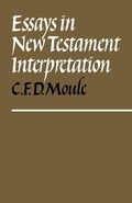 Cover: Essays in New Testament Interpretation - Cambridge University Press