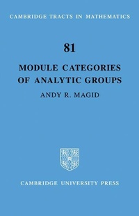 Enlarge image Cover: Module Categories of Analytic Groups - Cambridge University Press