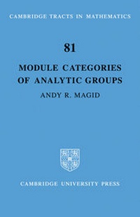 Enlarge image Cover: Module Categories of Analytic Groups - Cambridge University Press