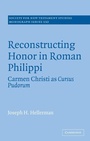 Cover: Reconstructing Honor in Roman Philippi - Cambridge University Press