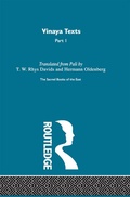 Cover: Vinaya Texts - Routledge
