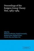 Cover: Proceedings of the Rutgers Group Theory Year, 1983-1984 - Cambridge University Press