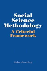 Enlarge image Cover: Social Science Methodology - Cambridge University Press