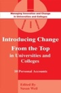 Cover: Introducing Change from the Top in Universities and Colleges - Routledge