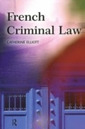 Cover: French Criminal Law - Willan Publishing