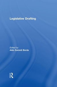Bild vergrößern Bild: Legislative Drafting - Routledge