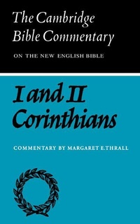 Enlarge image Cover: First and Second Letters of Paul to the Corinthians - Cambridge University Press