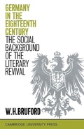 Cover: Germany in the Eighteenth Century: The Social Background of the Literary Revival - Cambridge University Press