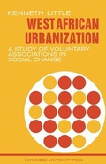Cover: West African Urbanization - Cambridge University Press