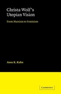 Cover: Christa Wolf's Utopian Vision - Cambridge University Press