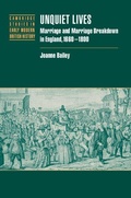 Cover: Unquiet Lives - Cambridge University Press