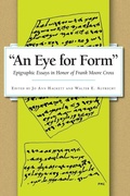 Cover: An Eye for Form" - Eisenbrauns