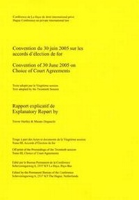 Abbildung von: Convention of 30 June 2005 on Choice of Court Agreements - Intersentia Ltd