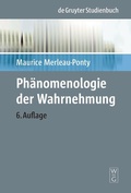 Cover: Ph&auml;nomenologie der Wahrnehmung - De Gruyter