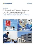 Cover: Orthopedic and Trauma Surgeons: CPD in Community Hospitals - Thieme